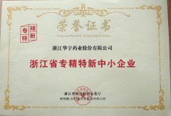 浙江省專精特新中小企業